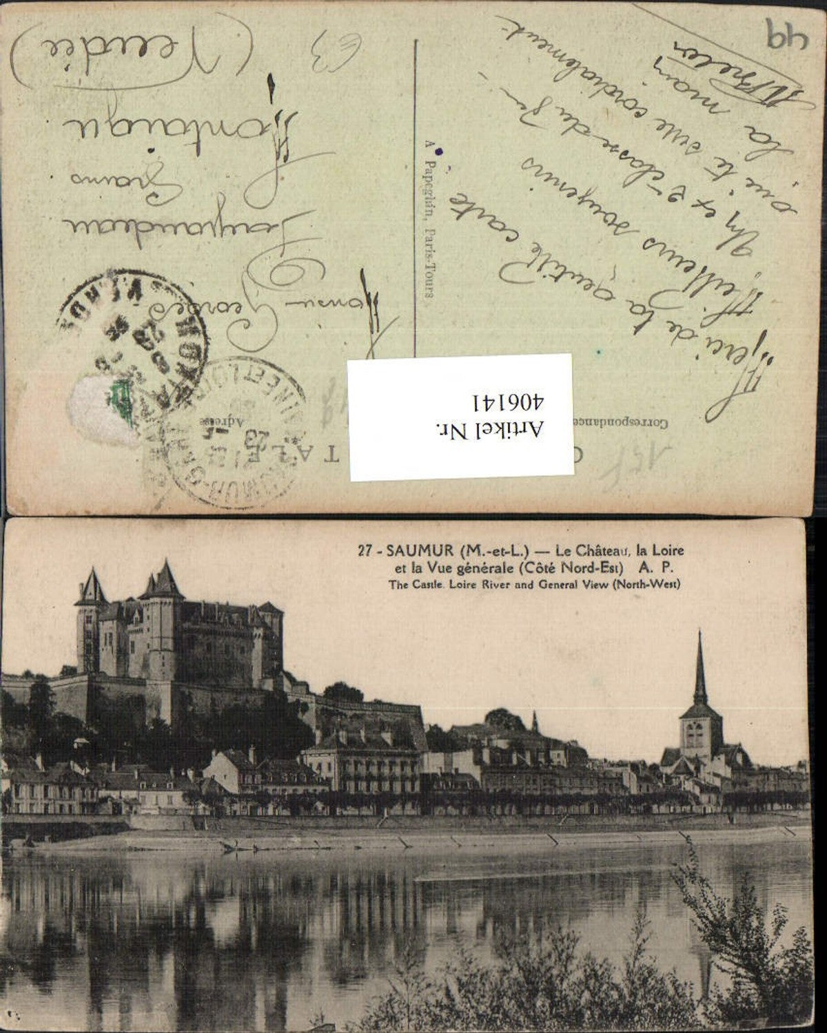 406141,Pays de la Loire Maine-et-Loire Saumur Le Chateau et la Vue generale Schloss