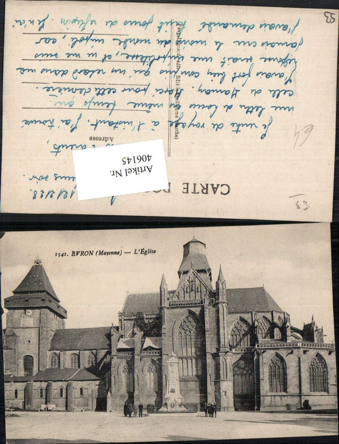 406145,Pays de la Loire Mayenne Evron L'Eglise Kirche