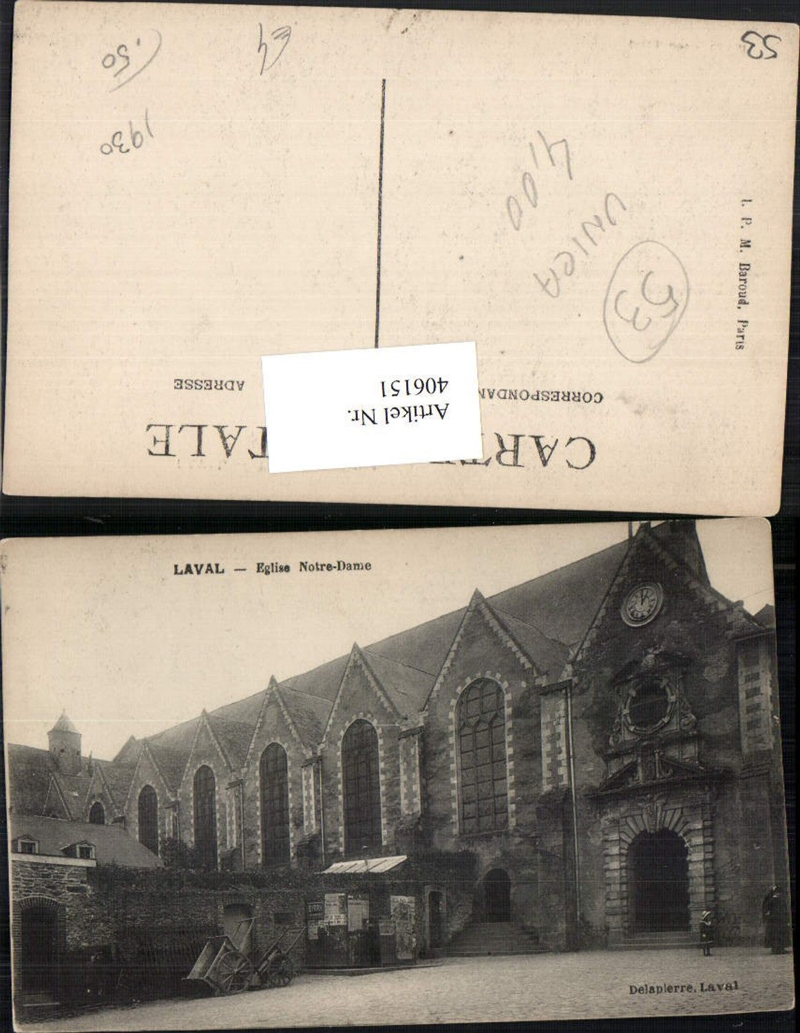 406151,Pays de la Loire Mayenne Laval Eglise Notre-Dame Kirche