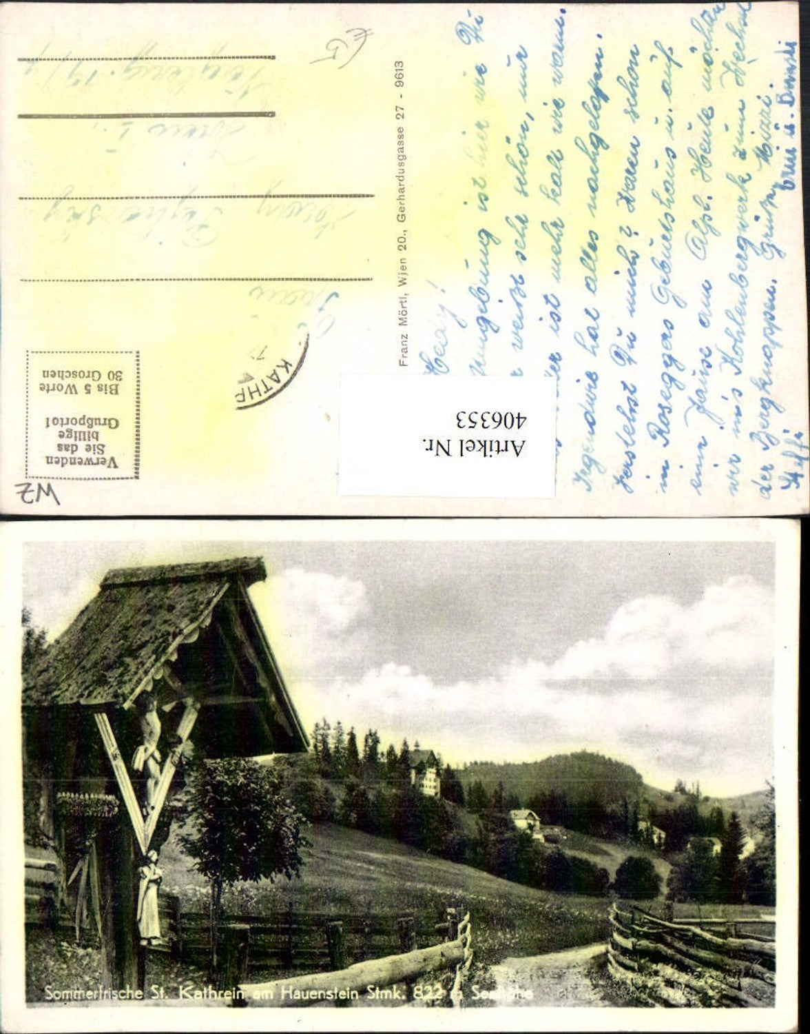 Alte Ansichtskarte – Old Postcard