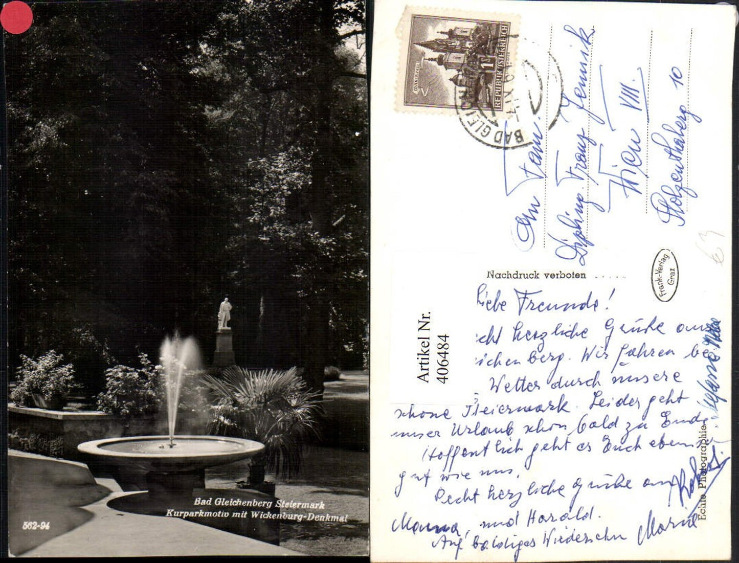 Alte Ansichtskarte – Old Postcard