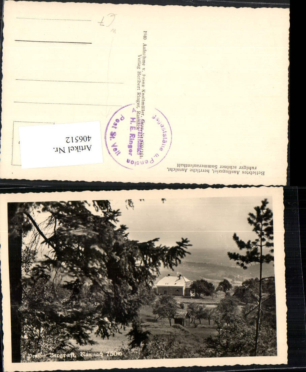 Alte Ansichtskarte – Old Postcard