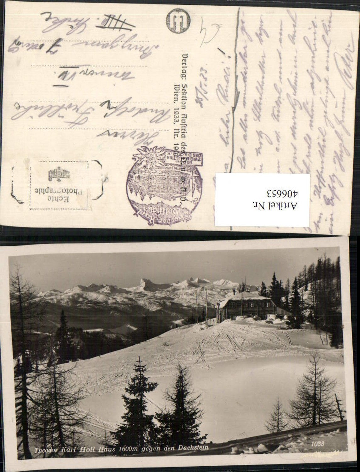 Alte Ansichtskarte – Old Postcard