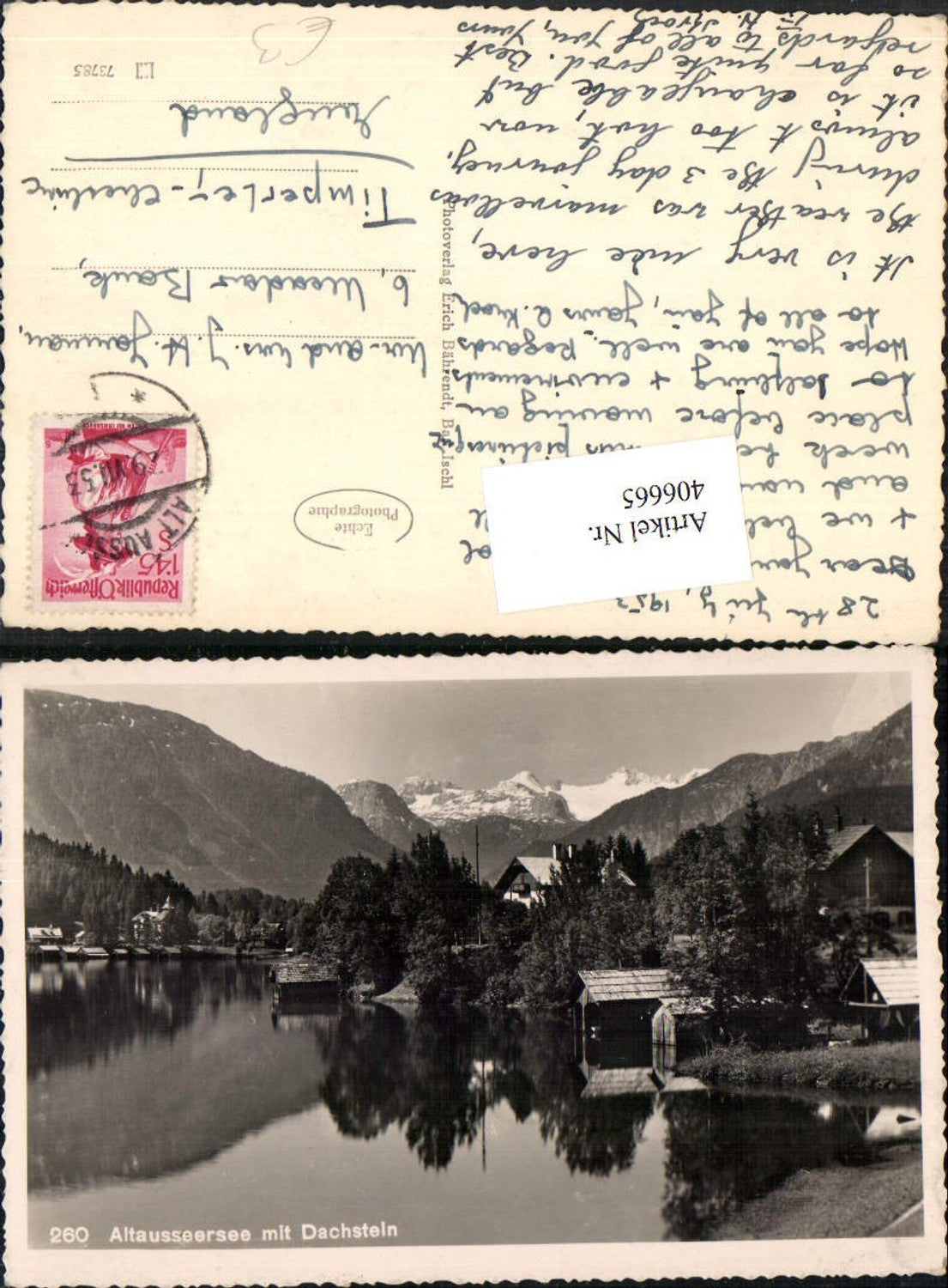 Alte Ansichtskarte – Old Postcard