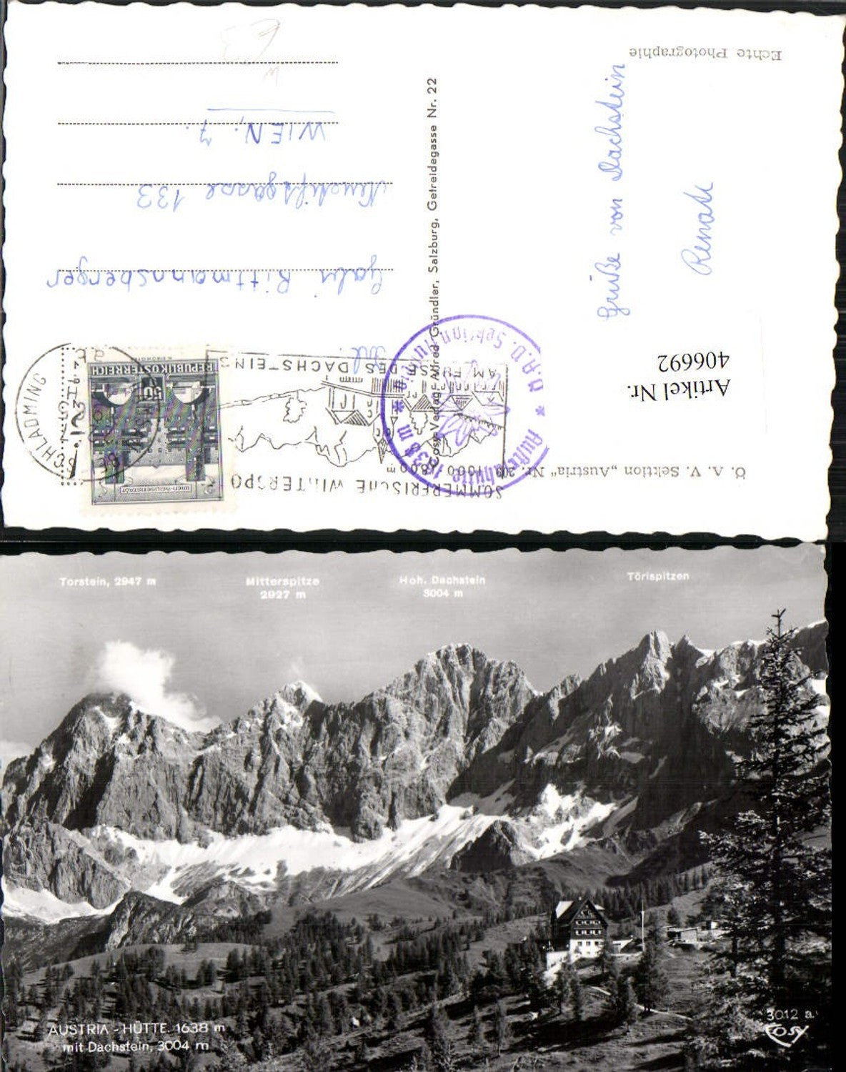 Alte Ansichtskarte – Old Postcard