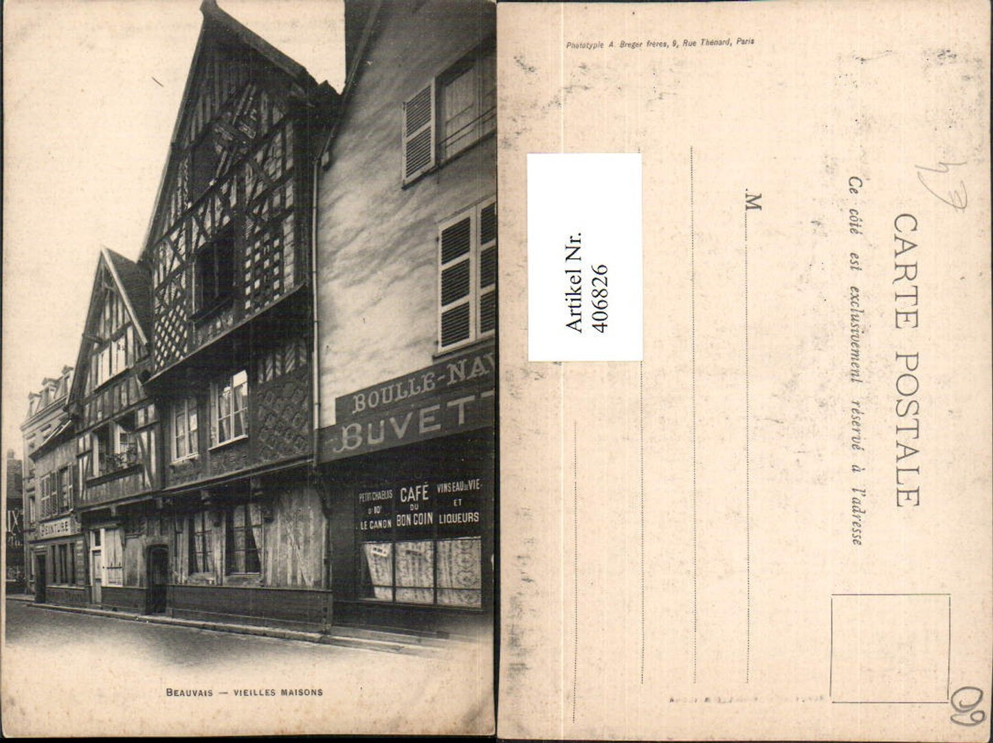 406826,Picardie Oise Beauvais Vieilles Maisons Häuser Cafe