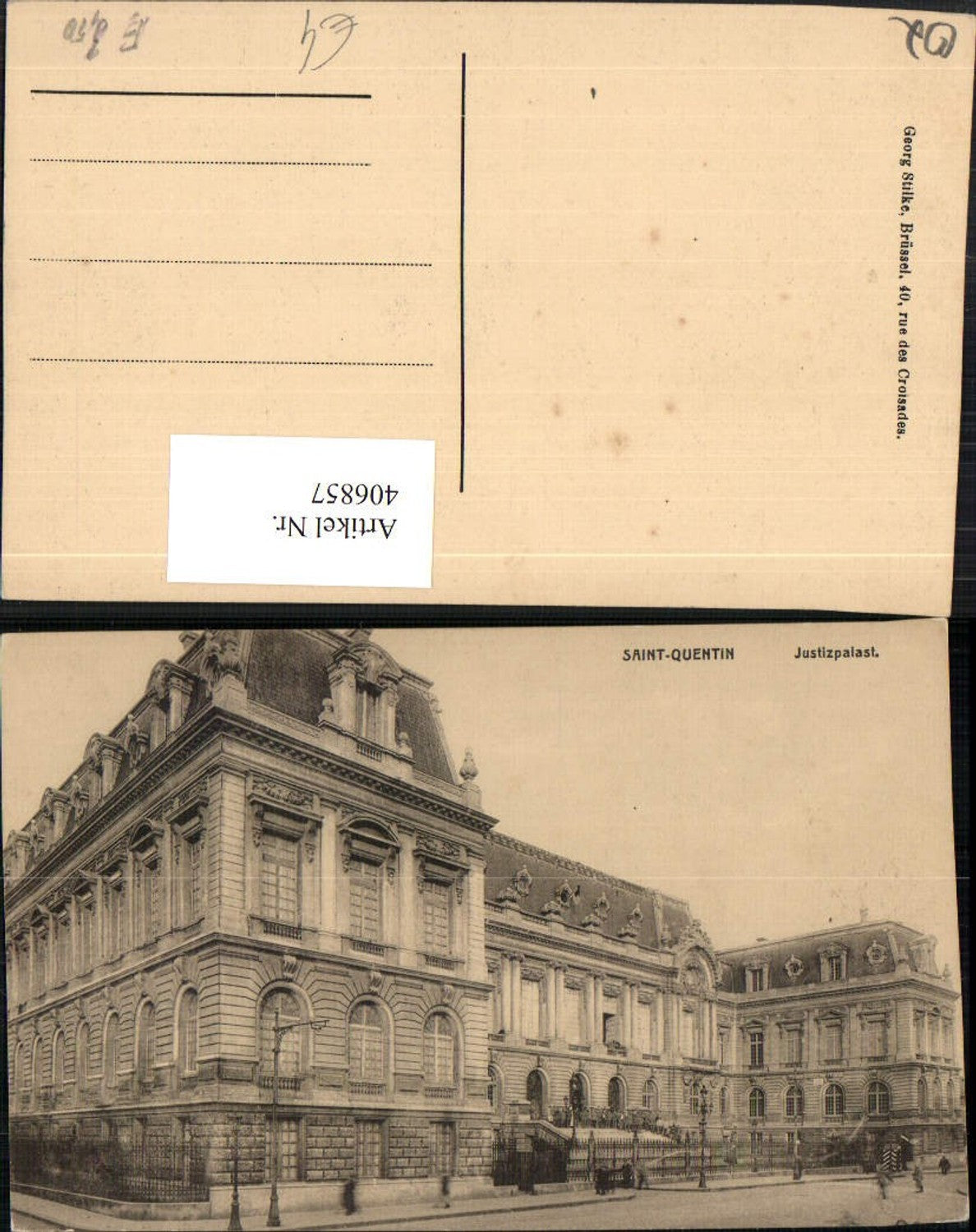 406857,Picardie Aisne Saint-Quentin Justizpalast Gebäude