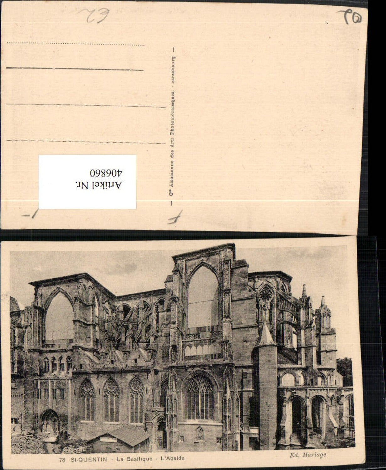 406860,Picardie Aisne St-Quentin La Basilique Kirche