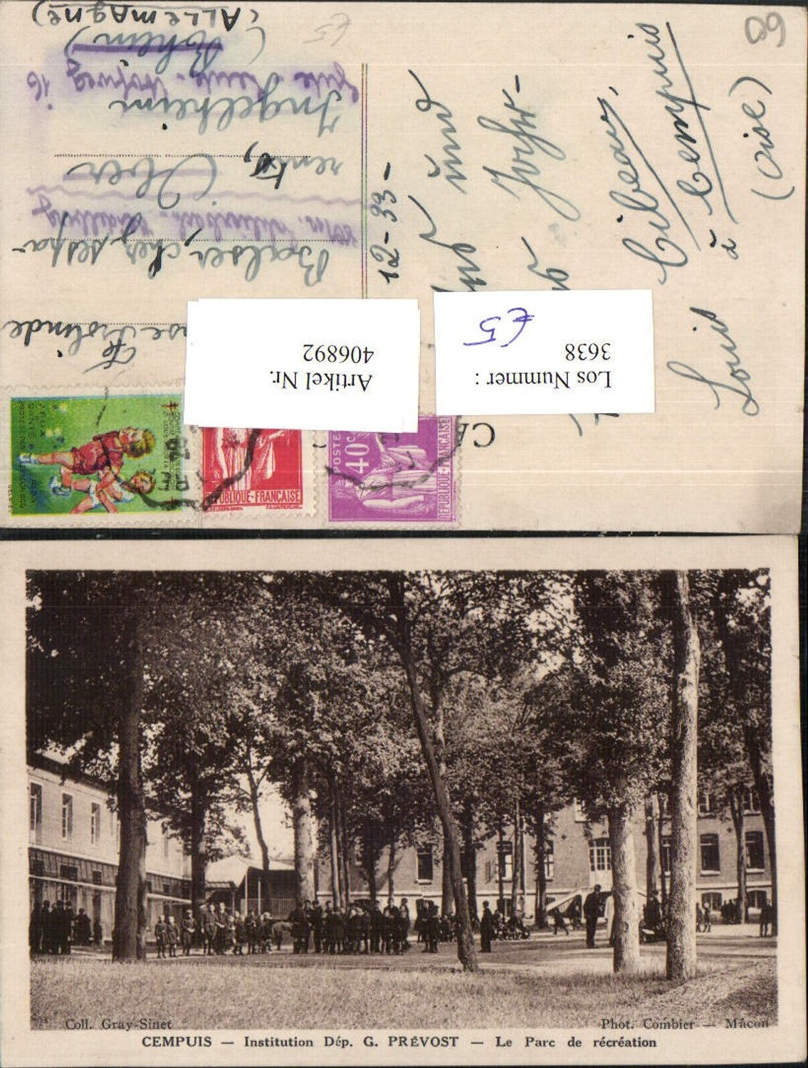 406892,Picardie Oise Cempuis Institution Prevost Le Parc de recreation Park