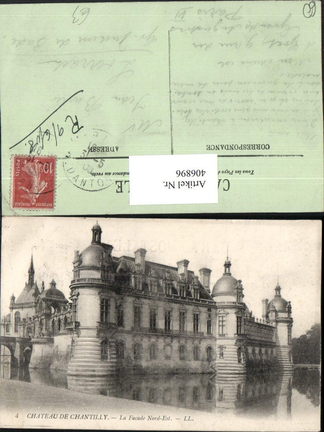 406896,Picardie Oise Chateau de Chantilly Castle