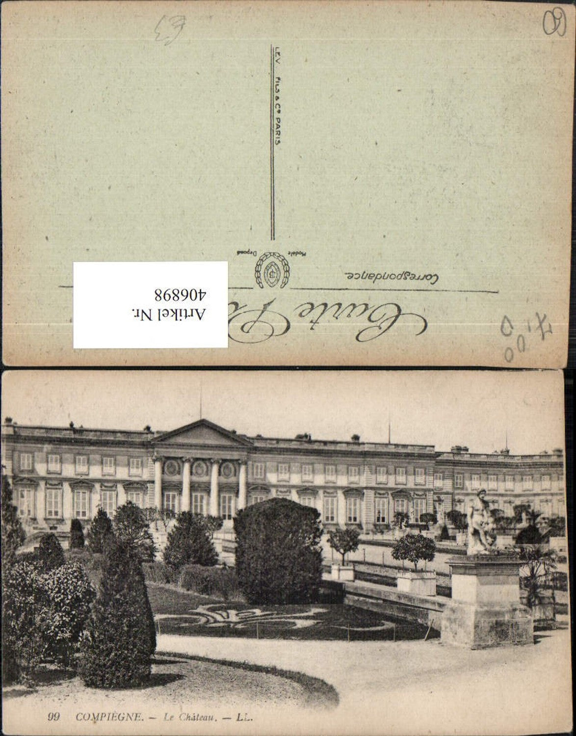 406898,Picardie Oise Compiegne Le Chateau Schloss
