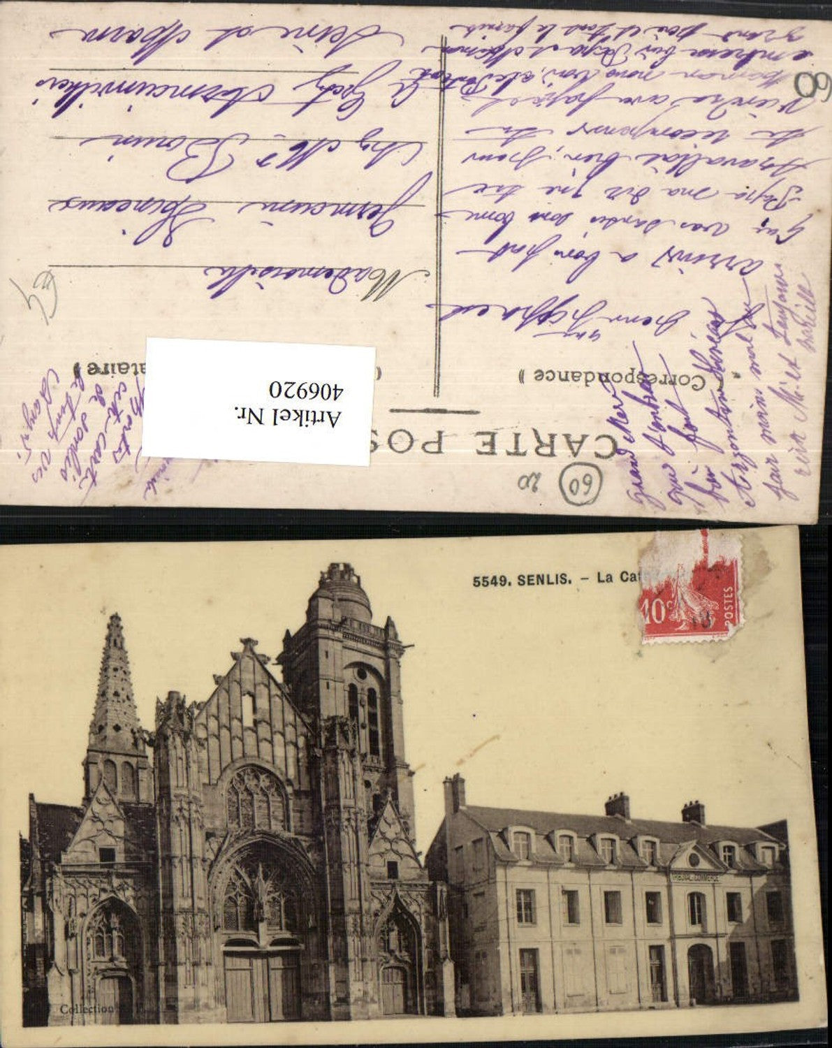 406920,Picardie Oise Senlis La Cathedrale Kirche