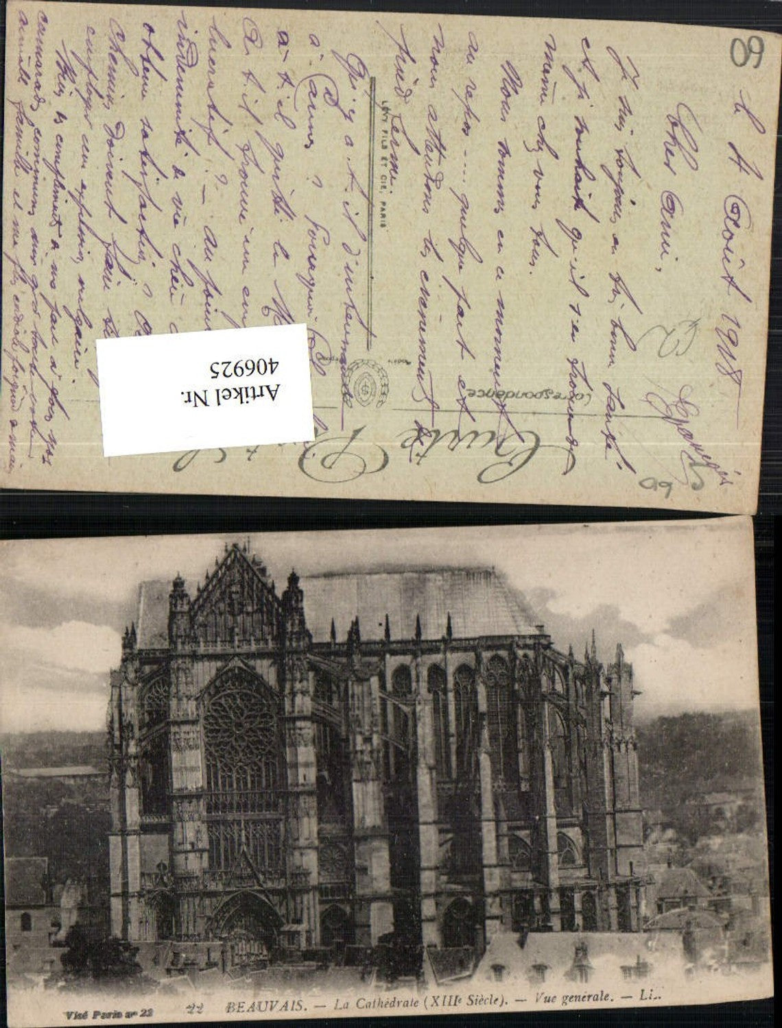 406925,Picardie Oise Beauvais La Cathedrale Kirche