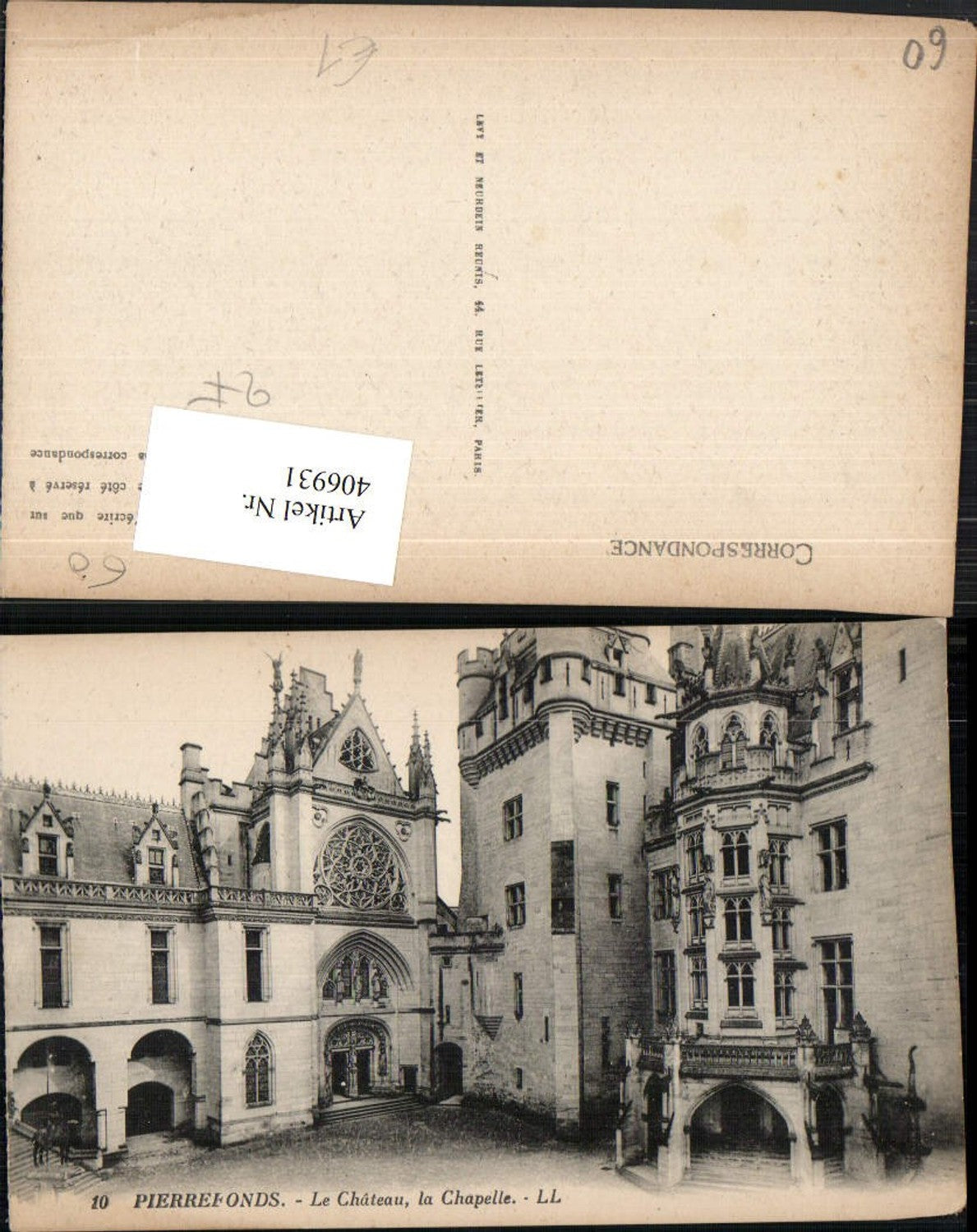 406931,Picardie Oise Pierrefonds Le Chateau Chapelle Schloss Kapelle