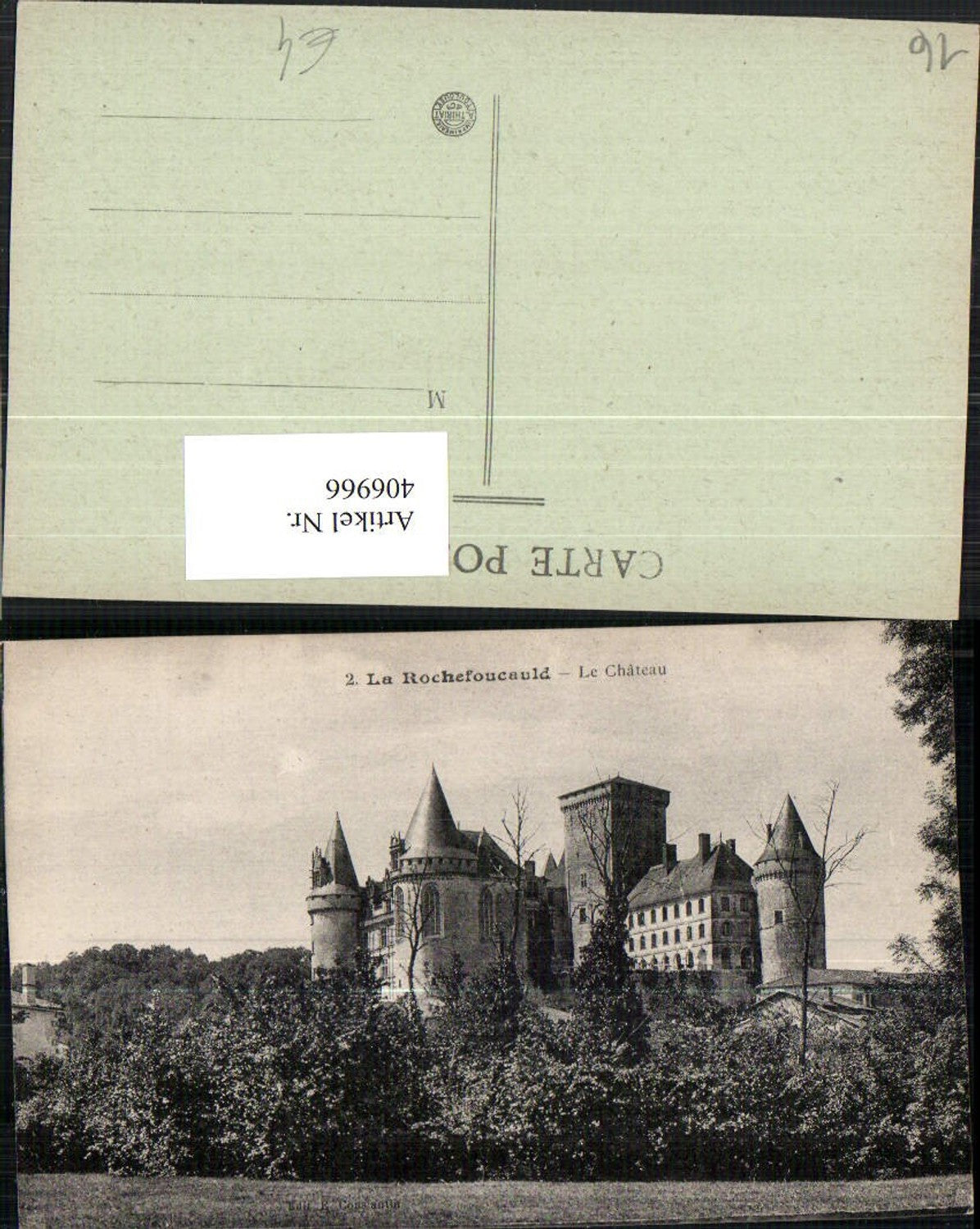 406966,Poitou-Charentes Charente La Rochefoucauld Le Chateau Schloss