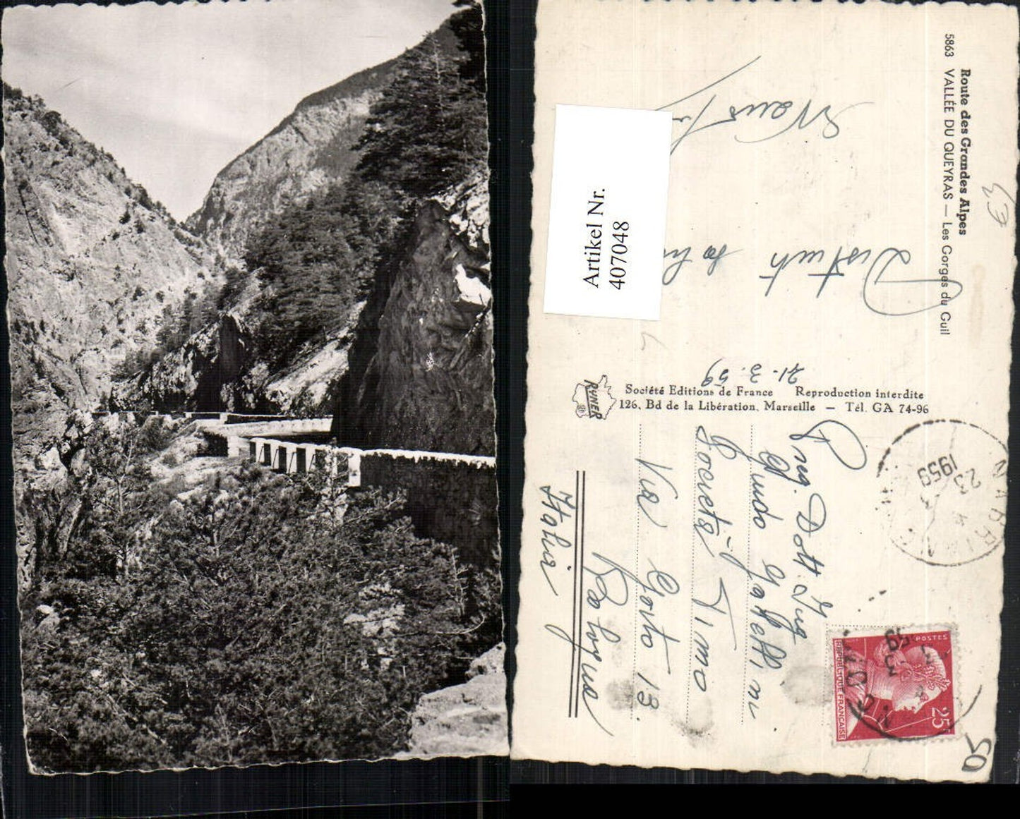 407048,Provence-Alpes-Cote-Azur Hautes-Alpes Vallee Queyras Gorges du Guil Schlucht