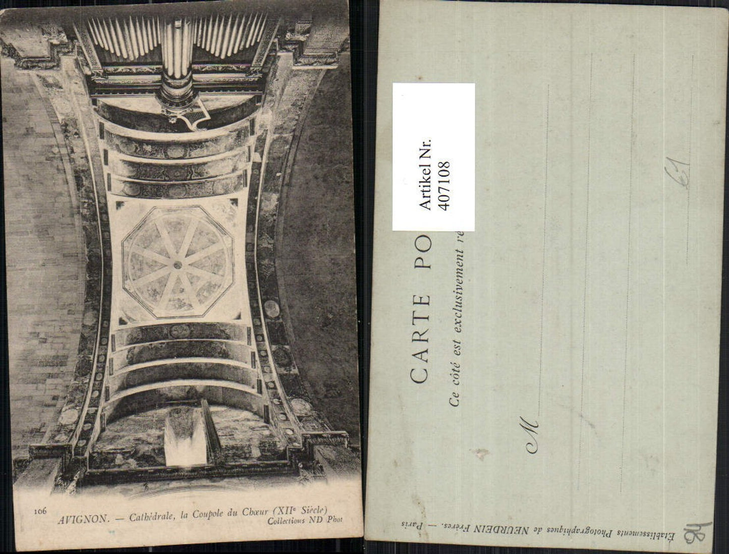 407108,Provence-Alpes-Cote-Azur Vaucluse Avignon Cathedrale Coupole du Choeur Kuppel