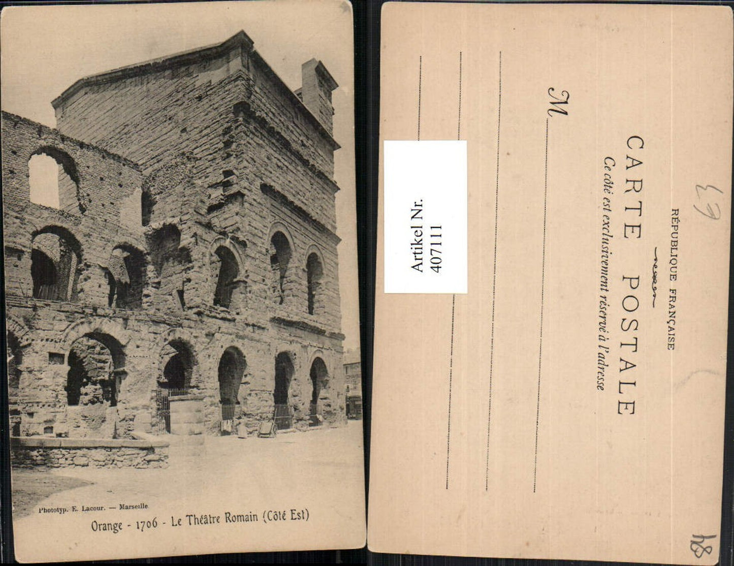 407111,Provence-Alpes-Cote-Azur Vaucluse Orange Theatre Romain Römisches Theater