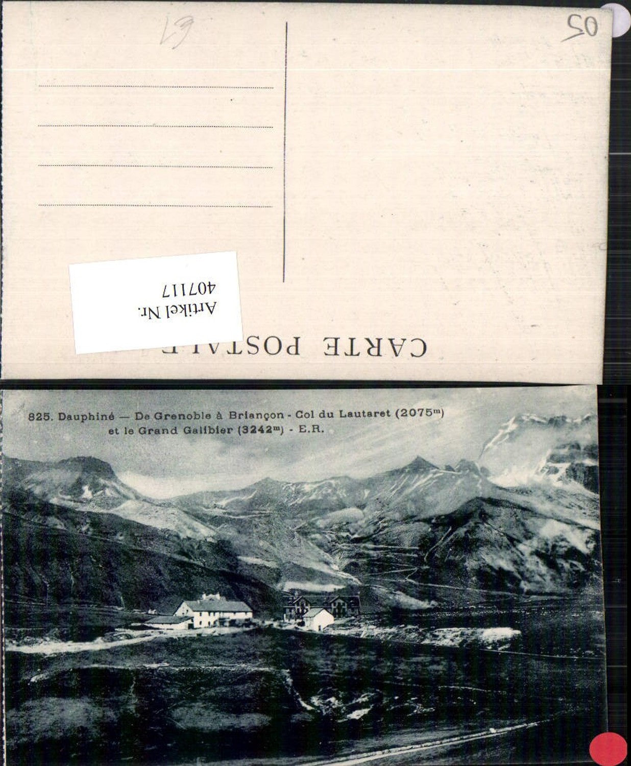 407117,Provence-Alpes-Cote-Azur Hautes-Alpes Grenoble a Briancon Col du Lautaret Bergkulisse