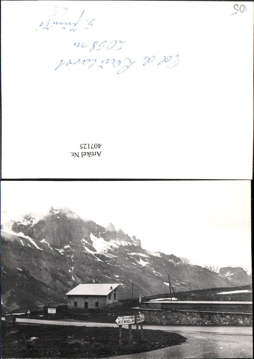 407125,Fotokarte Provence-Alpes-Cote-Azur Hautes-Alpes Col de Lautaret Bergkulisse