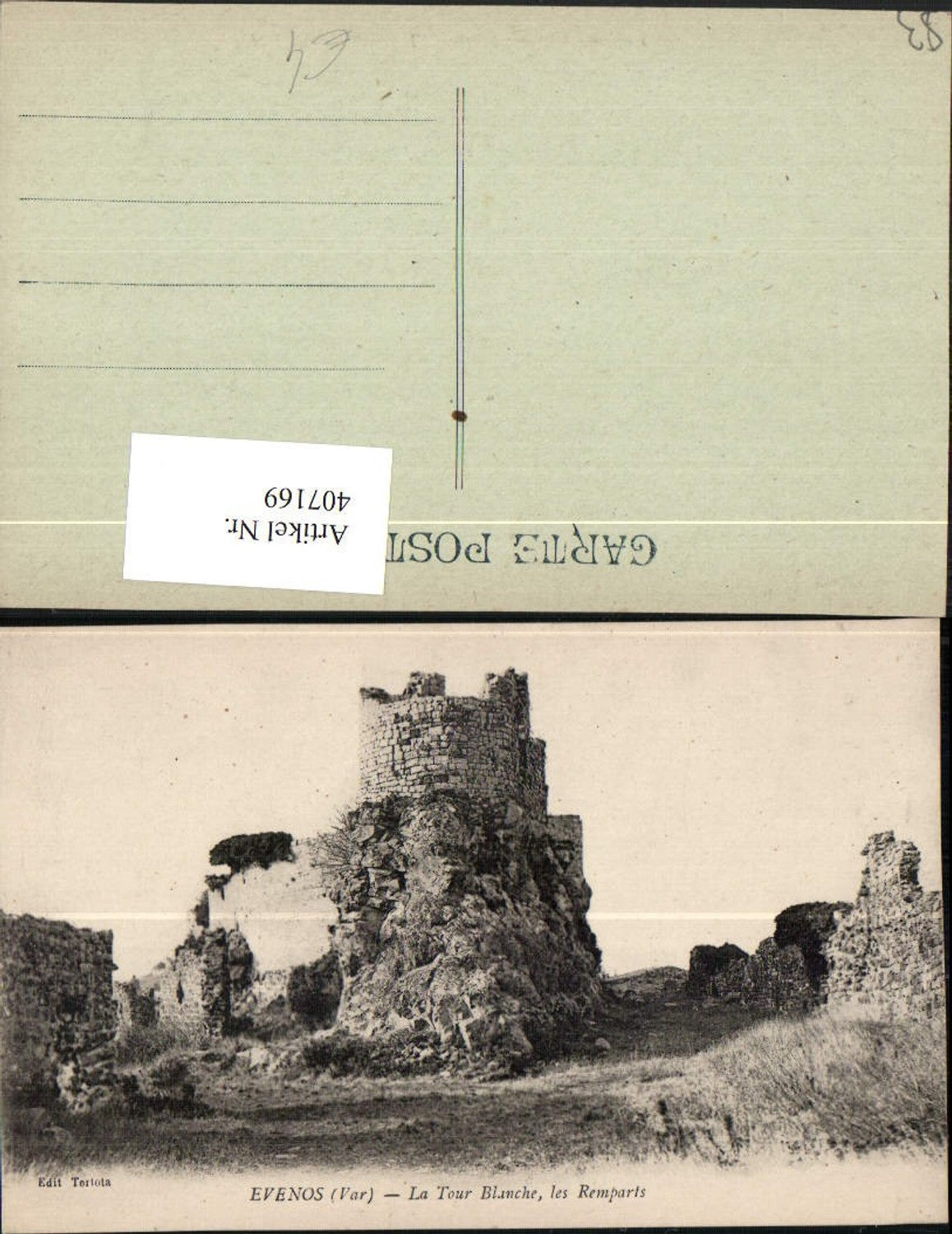 407169,Provence-Alpes-Cote-Azur Var Evenos Tour Blanche les Remparts Turm
