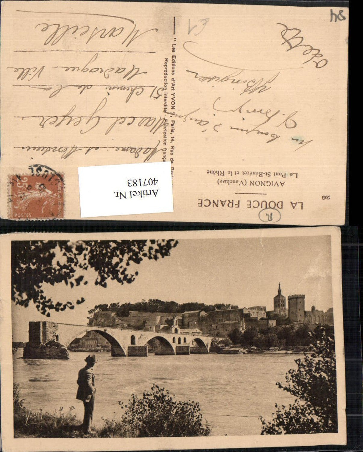 407183,Provence-Alpes-Cote-Azur Vaucluse Avignon Pont St-Benezet et le Rhone Brücke