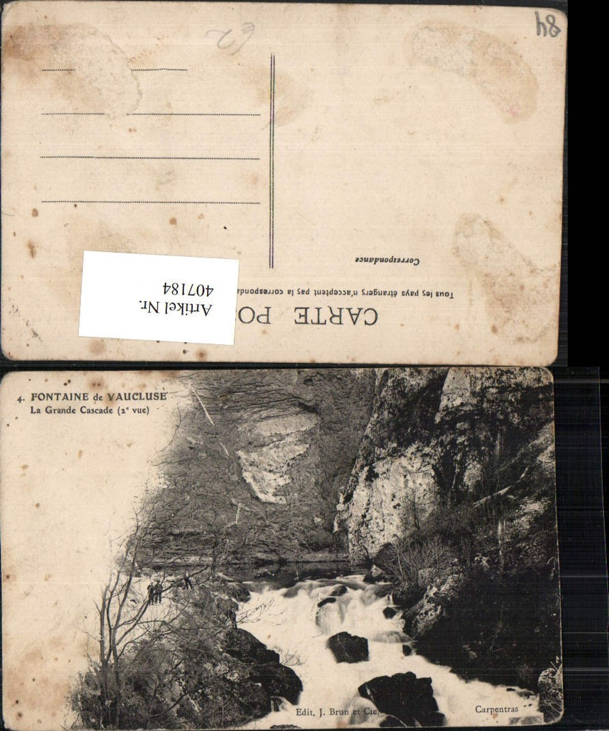 407184,Provence-Alpes-Cote-Azur Vaucluse Fontaine La Grande Cascade Wasserfall