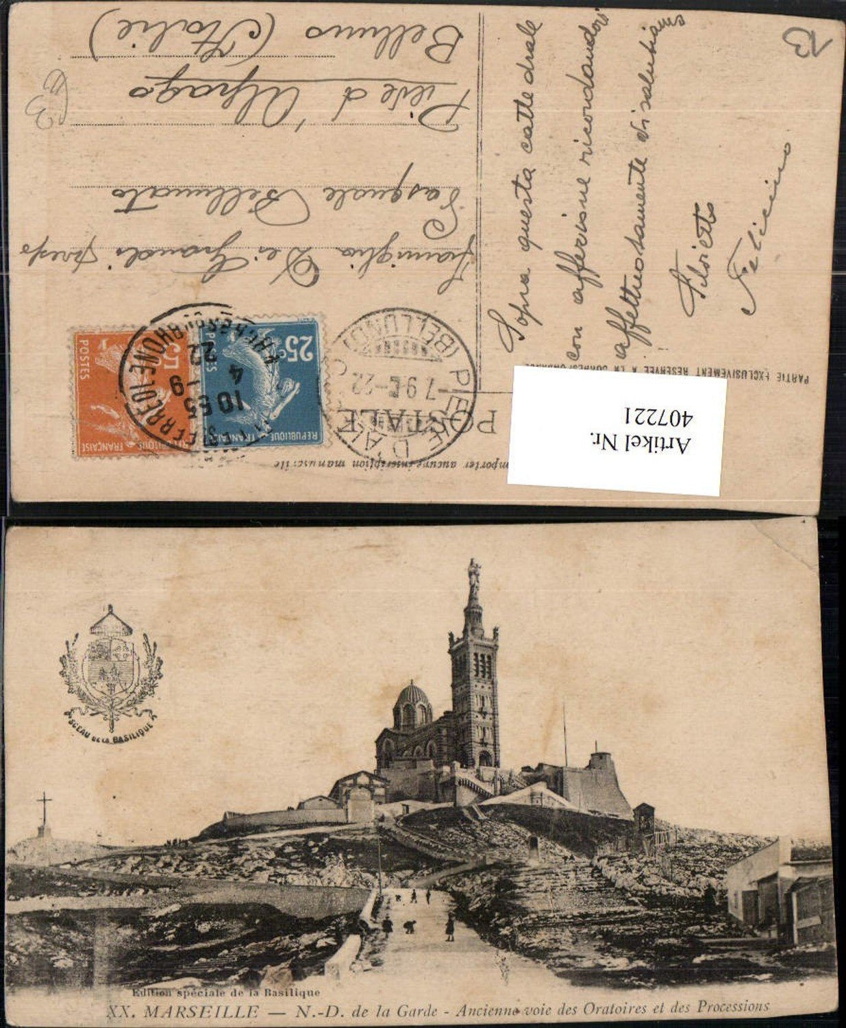 407221,Provence-Alpes-Cote-Azur Bouches-de-Rhone Marseille Notre-Dame de la Garde Kirche