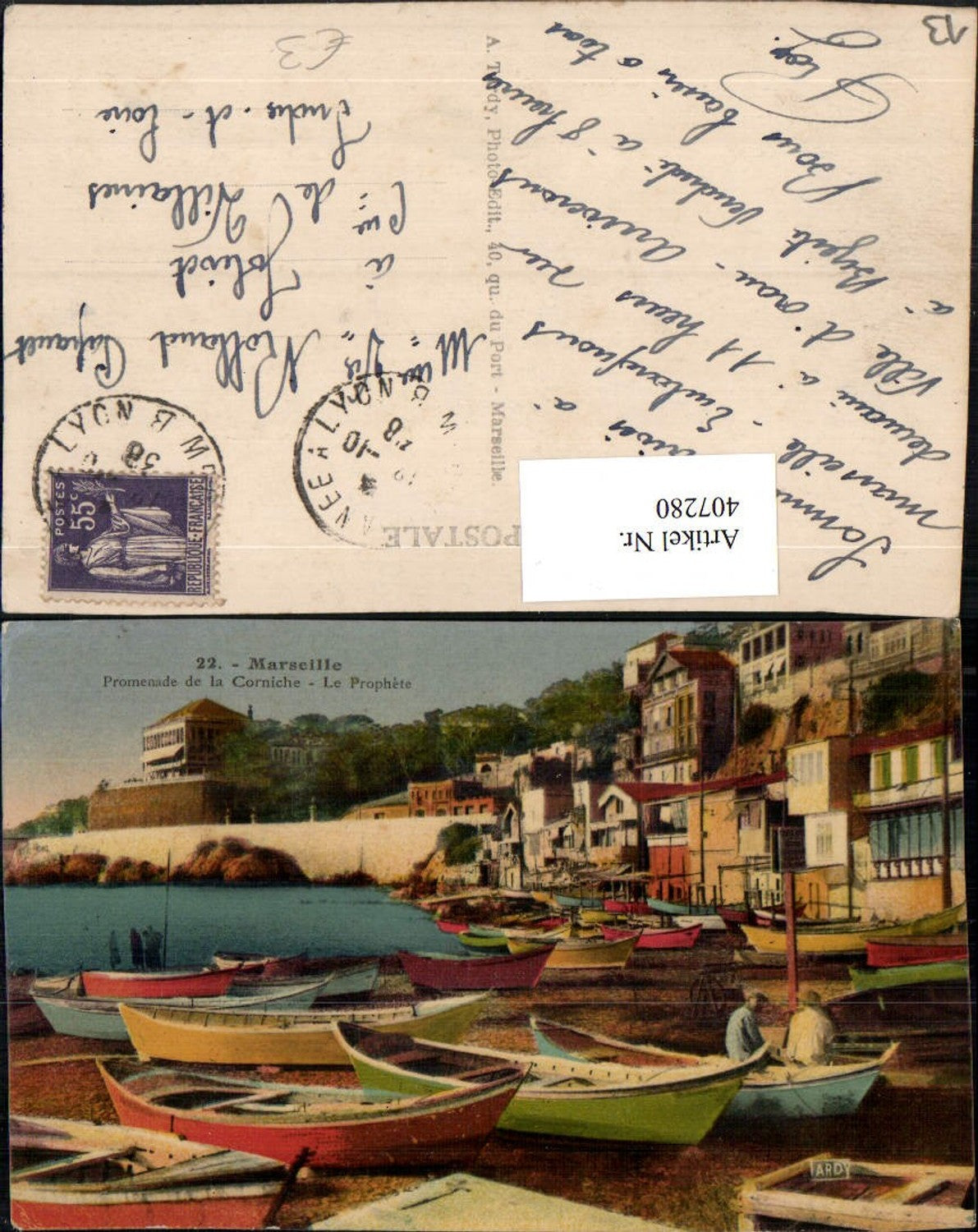 407280,Provence-Alpes-Cote-Azur Bouches-de-Rhone Marseille Corniche Prophete Boote
