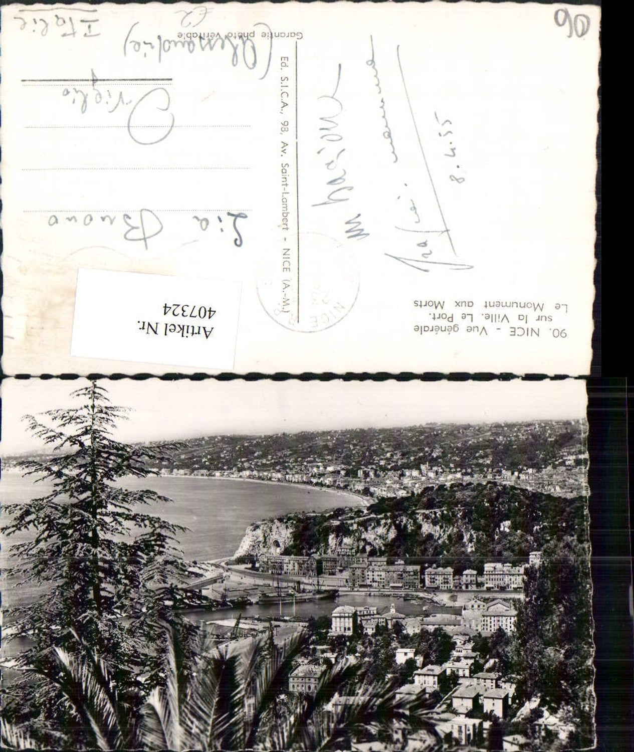 407324,Provence-Alpes-Cote-Azur Alpes-Maritimes Nice Nizza Vue generale Totale
