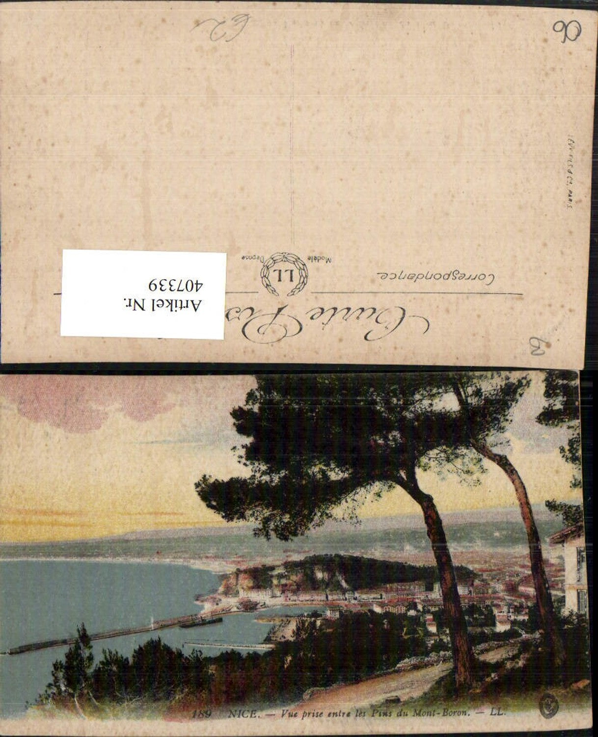 407339,Provence-Alpes-Cote-Azur Alpes-Maritimes Nice Nizza Teilansicht Pins du Mont-Boron