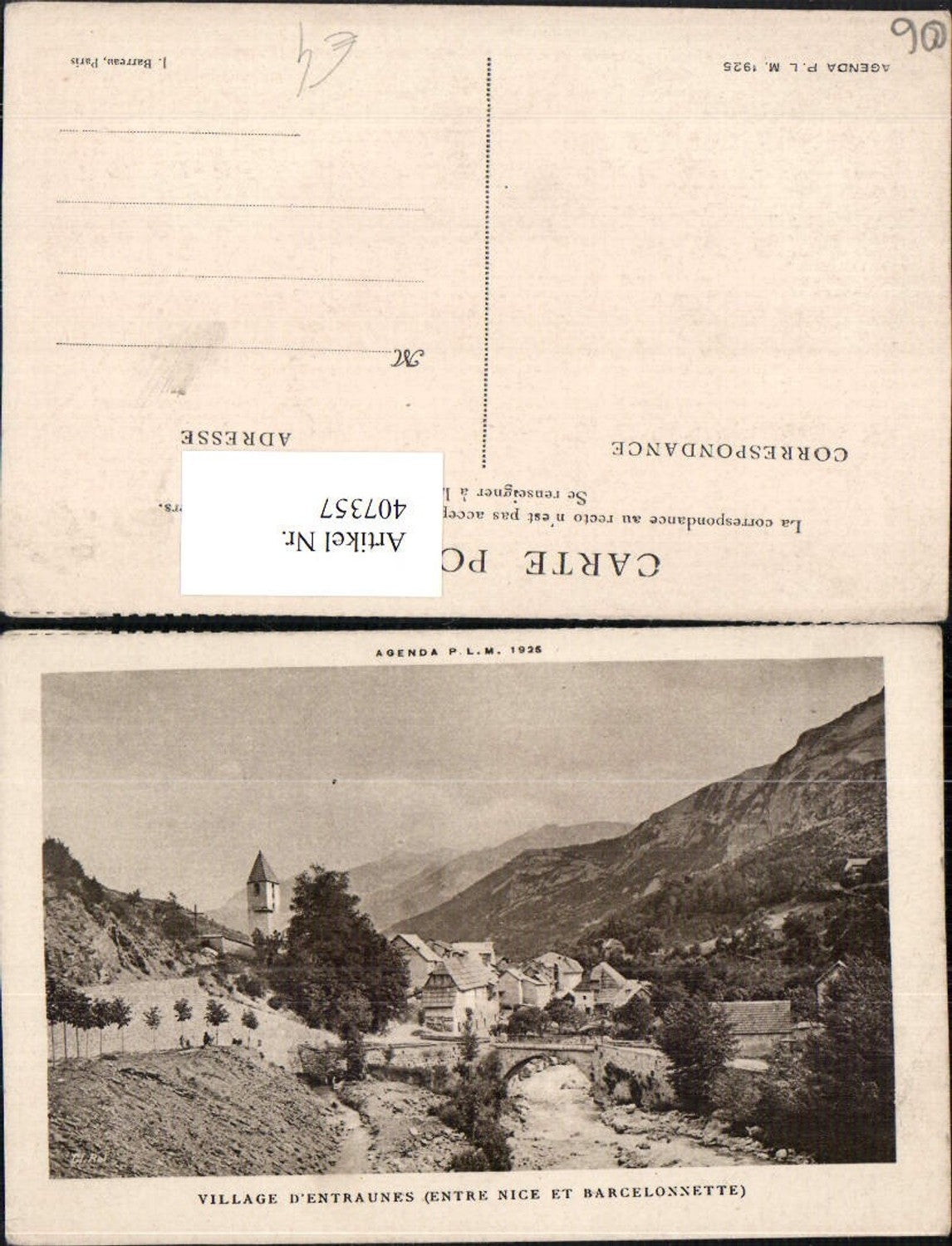 407357,Provence-Alpes-Cote-Azur Alpes-Maritimes Village d'Entraunes Teilansicht Bergkulisse