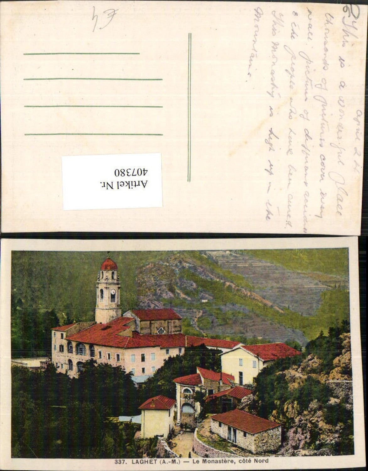 407380,Provence-Alpes-Cote-Azur Alpes-Maritimes Laghet Le Monastere Kloster