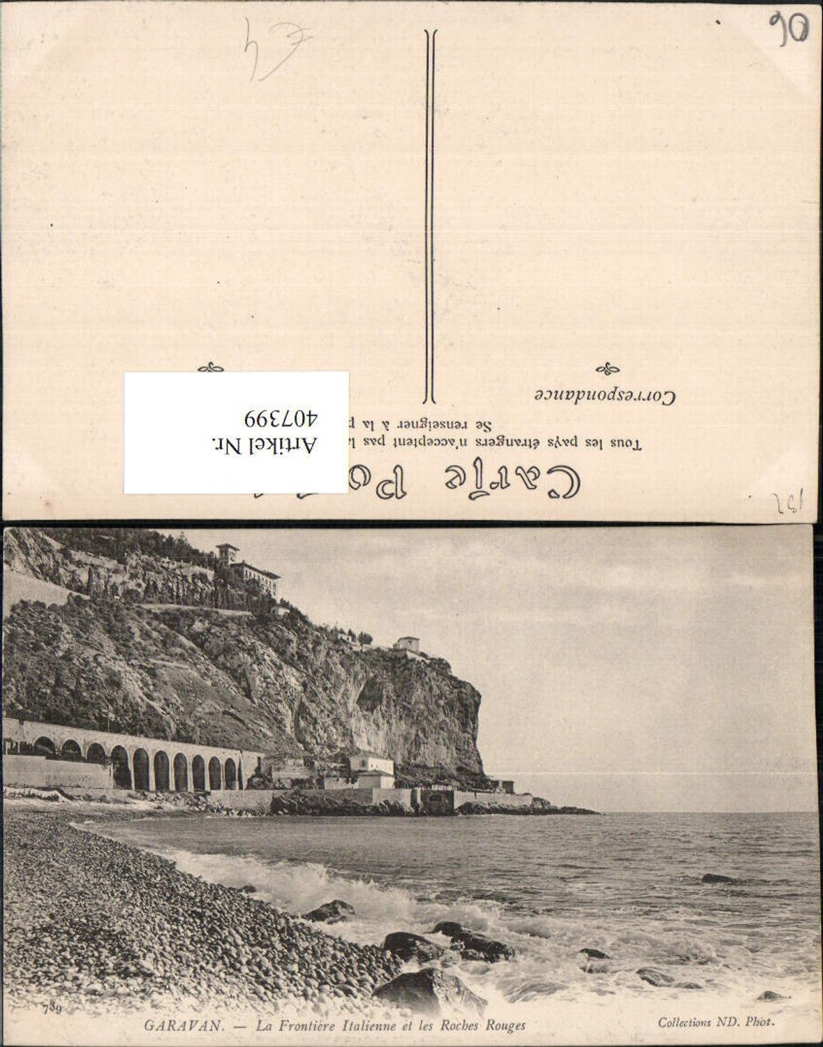 407399,Provence-Alpes-Cote-Azur Alpes-Maritimes Garavan Frontiere Italienne et Roches Rouges Küste