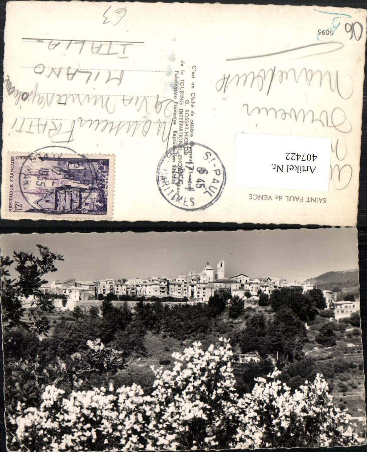 407422,Provence-Alpes-Cote-Azur Alpes-Maritimes Saint Paul de Vence Teilansicht