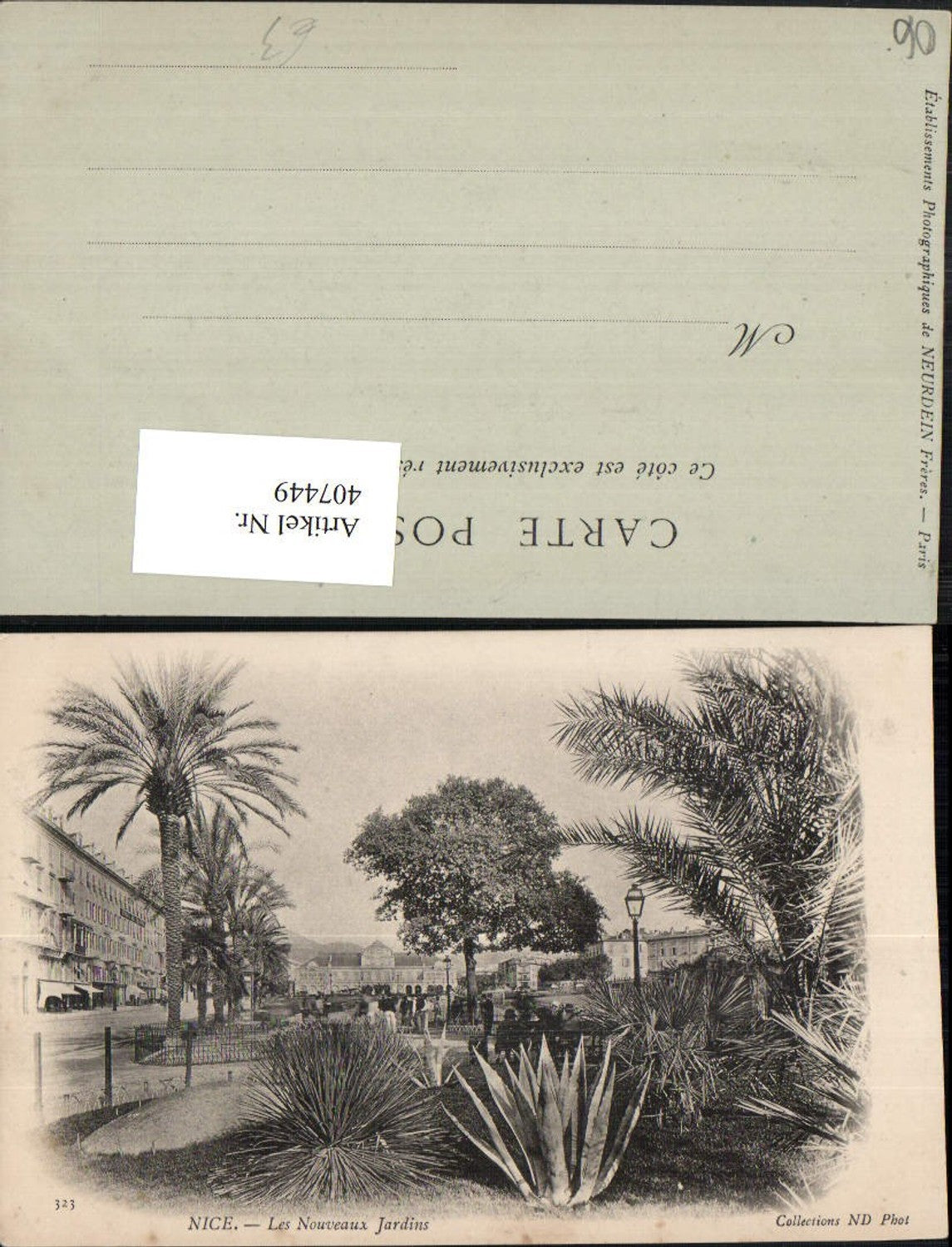 407449,Provence-Alpes-Cote-Azur Alpes-Maritimes Nice Nizza Nouveaux Jardins Park