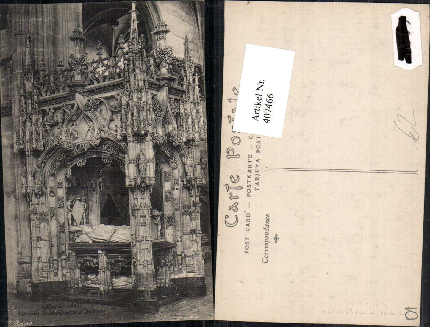 407466,Rhone-Alpes Ain Eglise de Brou Mausolee Marguerite Autriche Mausoleum