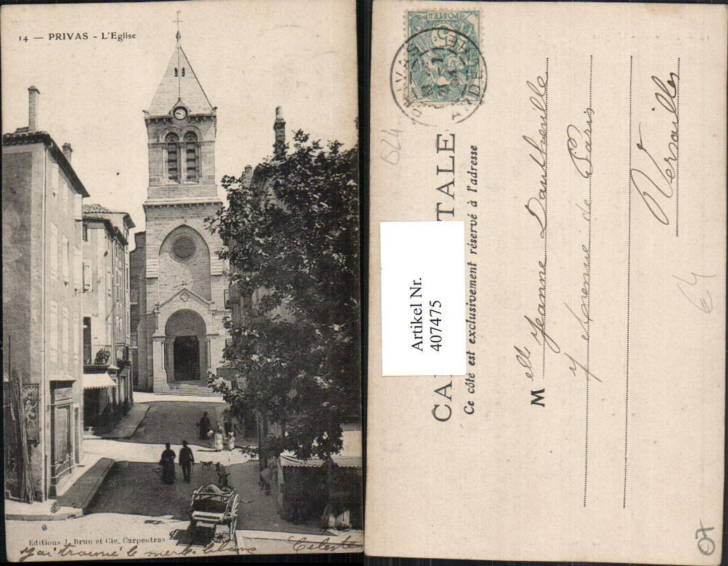 407475,Rhone-Alpes Ardeche Privas L'Eglise Kirche