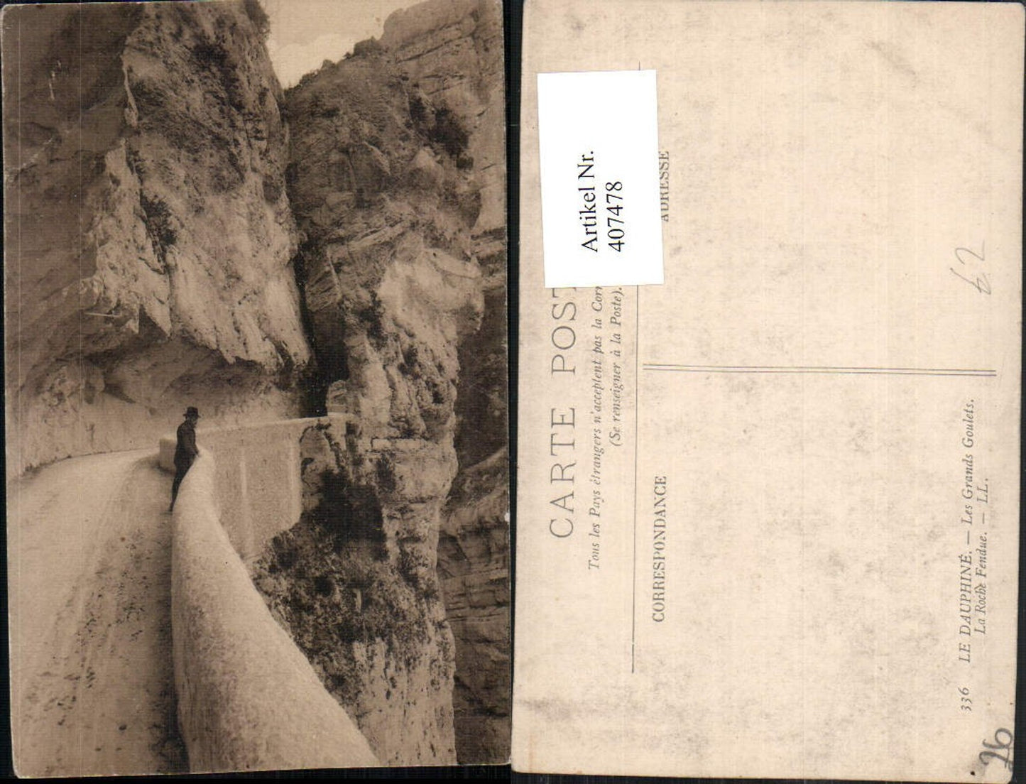 407478,Rhone-Alpes Drome Les Grands Goulets Roche Fendue Straße