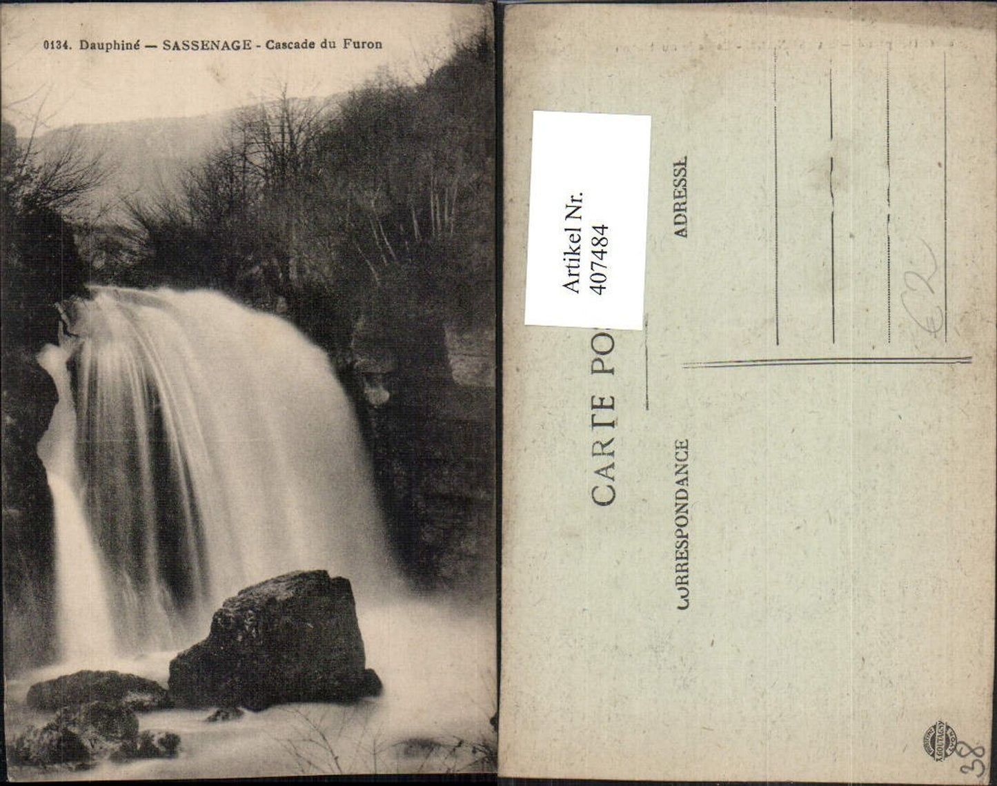 407484,Rhone-Alpes Isere Sassenage Cascade du Furon Wasserfall