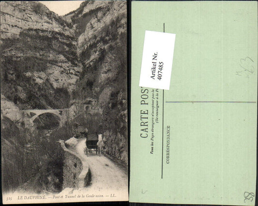 407485,Rhone-Alpes Isere Pont et Tunnel de la Goule noire Straße Brücke