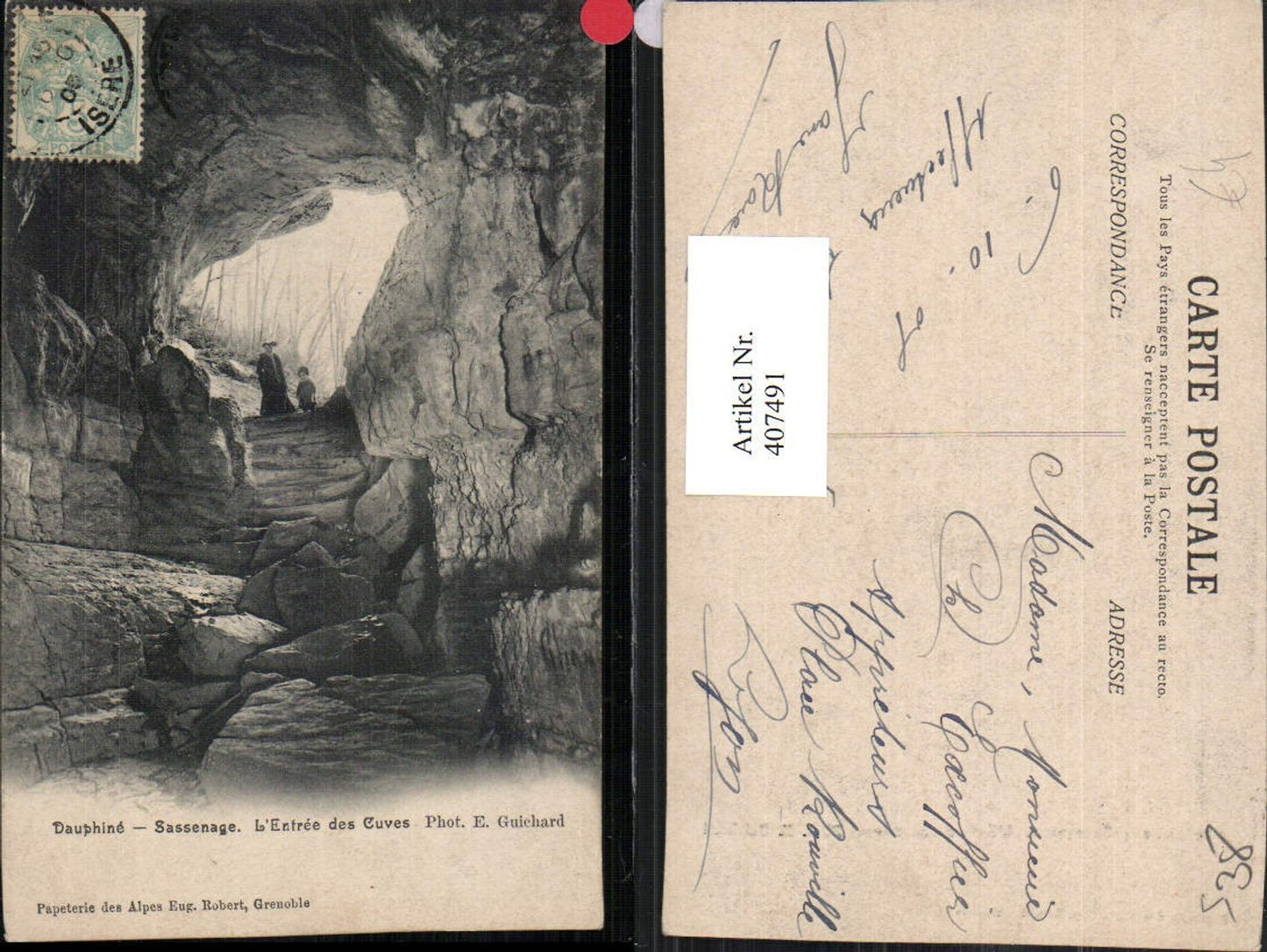 407491,Rhone-Alpes Isere Sassenage Entree des Cuves Höhle