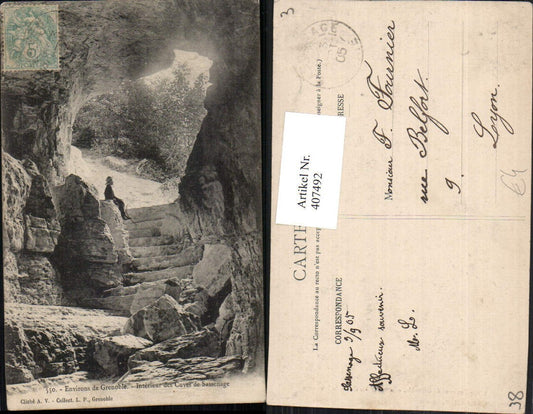 407492,Rhone-Alpes Isere Grenoble Interieur des Cuves de Sassenage Höhle