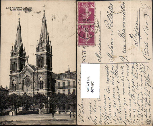 407497,Rhone-Alpes Loire St-Chamond Eglise Notre-Dame Kirche