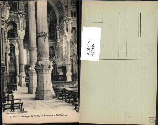 407506,Rhone-Alpes Rhone Lyon Basilique de Notre-Dame Fourviere Kirche Interieur