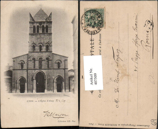 407509,Rhone-Alpes Rhone Lyon L'Eglise d'Ainay Kirche