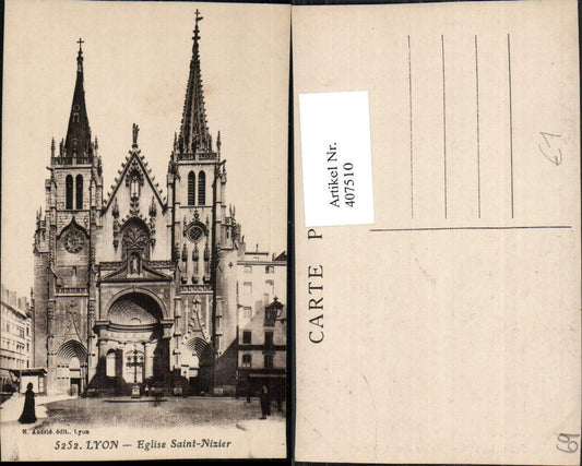 407510,Rhone-Alpes Rhone Lyon Eglise Saint-Nizier Kirche