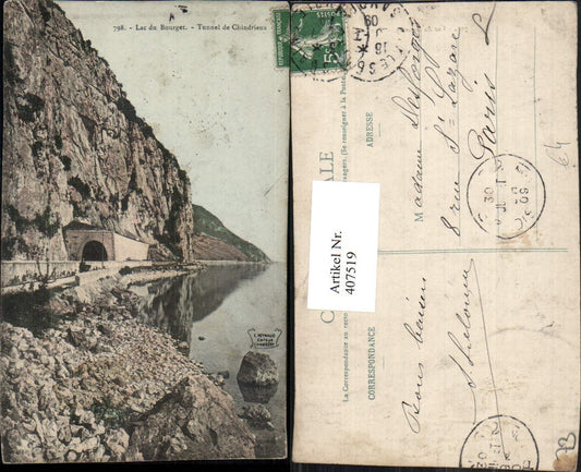 407519,Rhone-Alpes Savoie Lac du Bourget Tunnel de Chindrieux See Partie