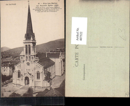 407522,Rhone-Alpes Savoie Aix-les-Bains Nouvelle Eglise Kirche