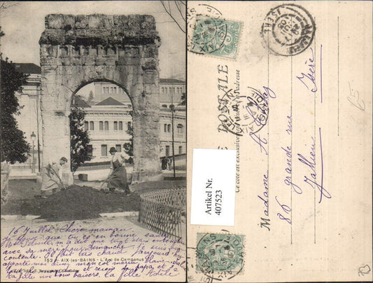 407523,Rhone-Alpes Savoie Aix-les-Bains L'Arc de Campanus Torbogen